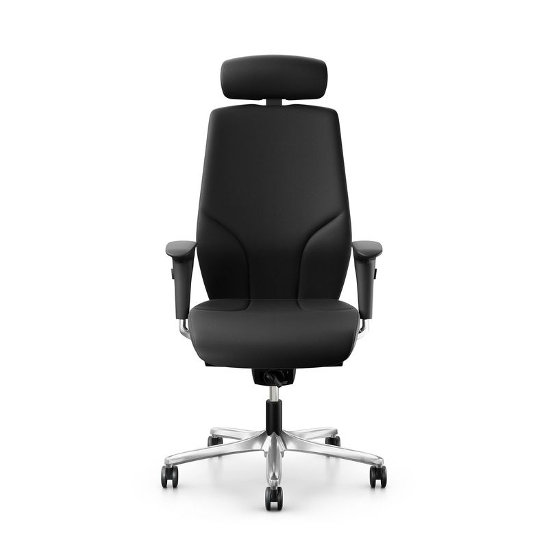 Image of Office swivel chair Giroflex 64 with 4D armrests, Black/Chrome-plated, New, Ergonomic chair - ideal for flexible working