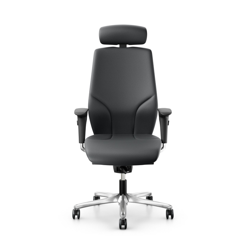 Image of Office swivel chair Giroflex 64 with 4D armrests, Gray/Chrome-plated, New, Ergonomic chair - ideal for flexible working