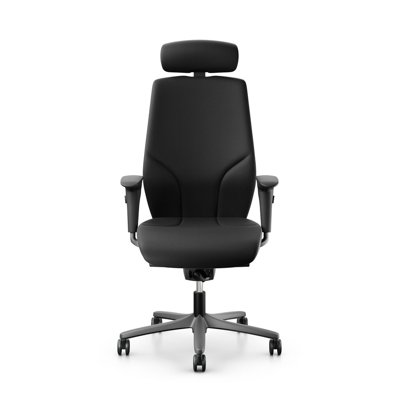 Image of Office swivel chair Giroflex 64 with 4D armrests, Black/Anthracite, New, Ergonomic chair - ideal for flexible working