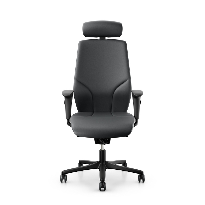 Image of Office swivel chair Giroflex 64 with 4D armrests, Gray/Black, New, Ergonomic chair - ideal for flexible working