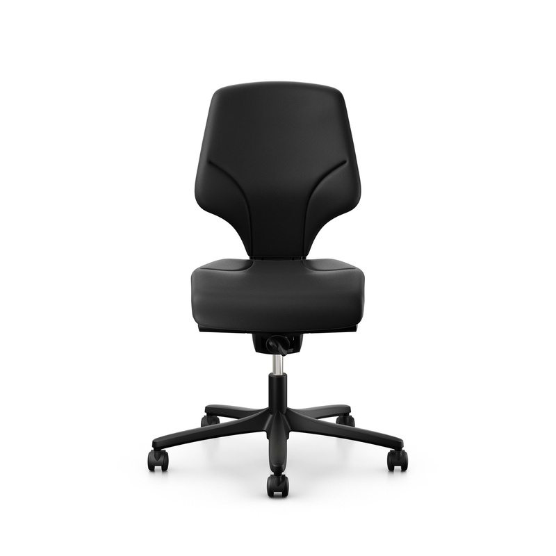 Image of Giroflex 64-3078 LAB laboratory chair without armrests, Black/Black, New, Ergonomic chair - ideal for flexible working