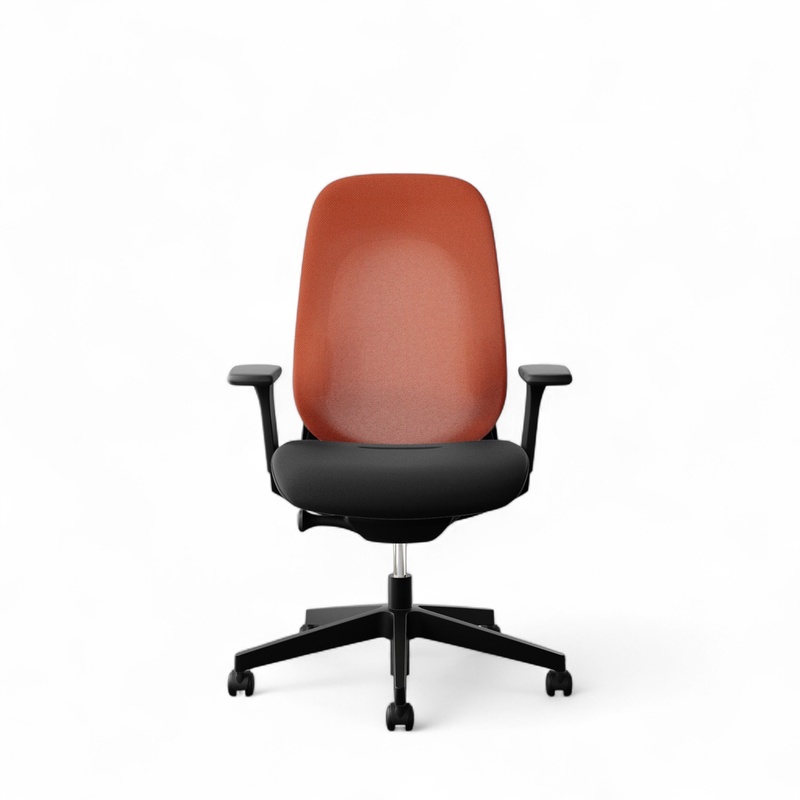 Image of Office swivel chair Giroflex 40-4049 with 3D armrests, Orange/Black, New, Ergonomic chair - ideal for flexible working