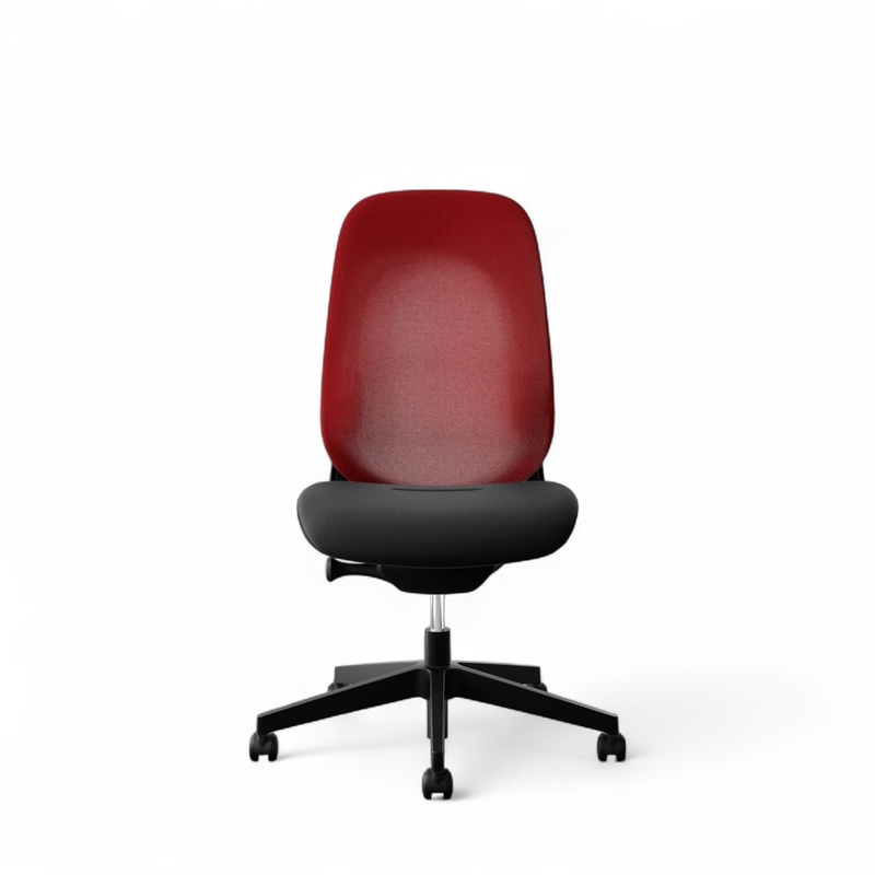 Image of Office swivel chair Giroflex 40-4049 without armrests, Red/Black, New, Ergonomic chair - ideal for flexible working