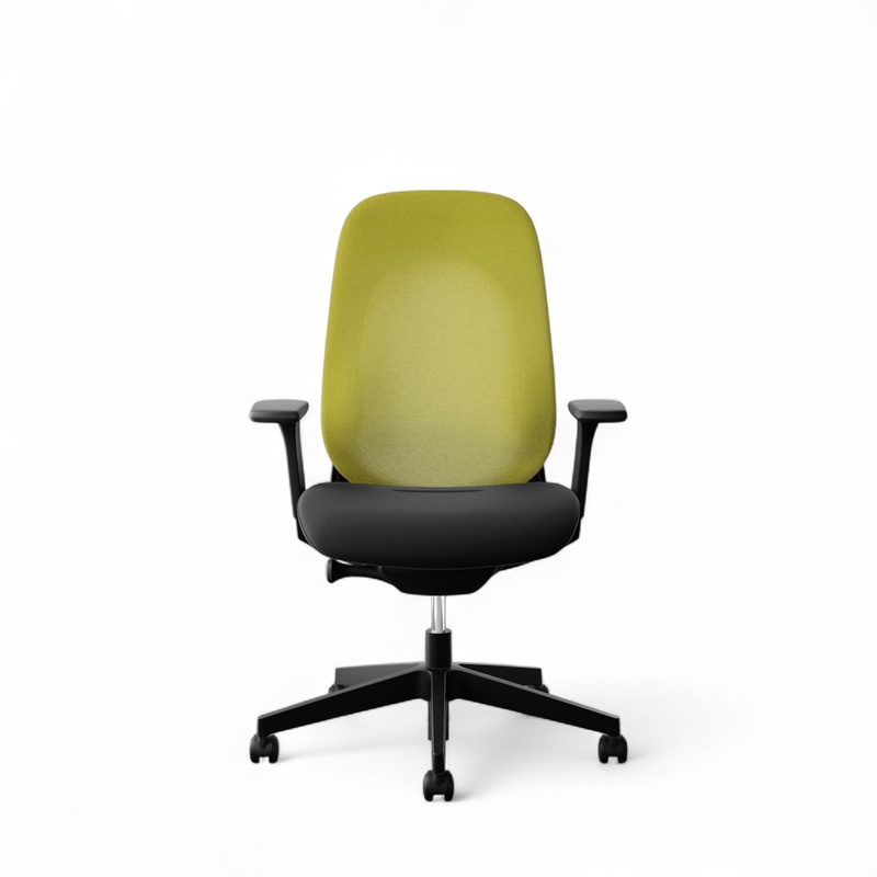 Image of Office swivel chair Giroflex 40-4049 with 3D armrests, Yellow/Black, New, Ergonomic chair - ideal for flexible working