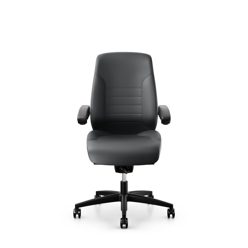 Image of Swivel chair Giroflex 60 without headrest & with folding armrests Gray/Black, New, Ergonomic chair - ideal for flexible working