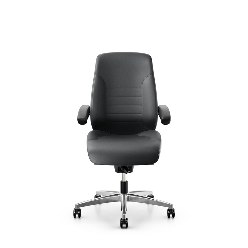 Image of Swivel chair Giroflex 60 without headrest & with folding armrests Gray/Chrome-plated, New, Ergonomic chair - ideal for flexible working