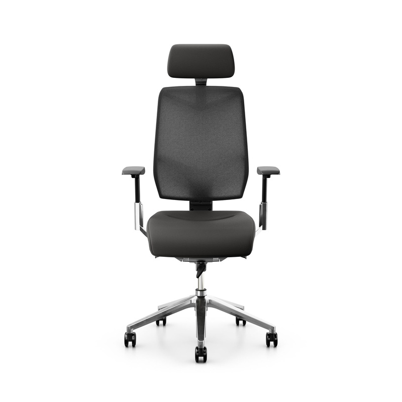 Image of Executive chair Giroflex 68-3519 with 3D armrests, Black/Chrome-plated, New, Ergonomic chair - ideal for flexible working
