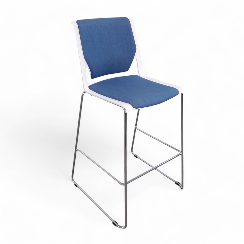 Image of Bar stool Haworth Very Comforto, Blue without armrests, Normal used, Counter stool - Practical & comfortable