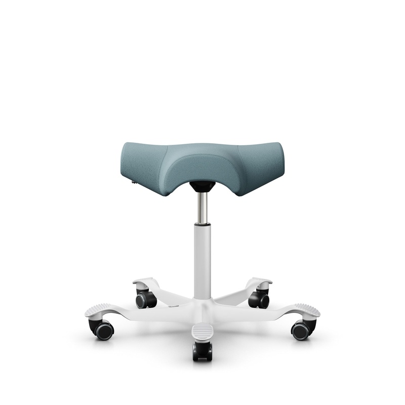 Image of Saddle stool HAG Capisco 8105 Light blue/White, New, Dynamic sitting - ideal for healthy sitting
