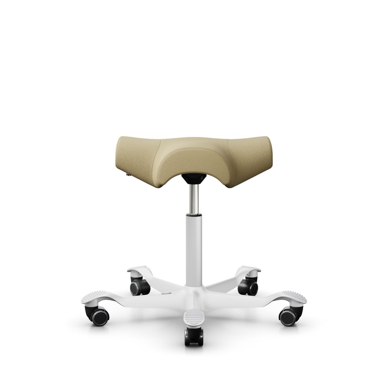 Image of Saddle stool HAG Capisco 8105 Yellow/White, New, Dynamic sitting - ideal for healthy sitting