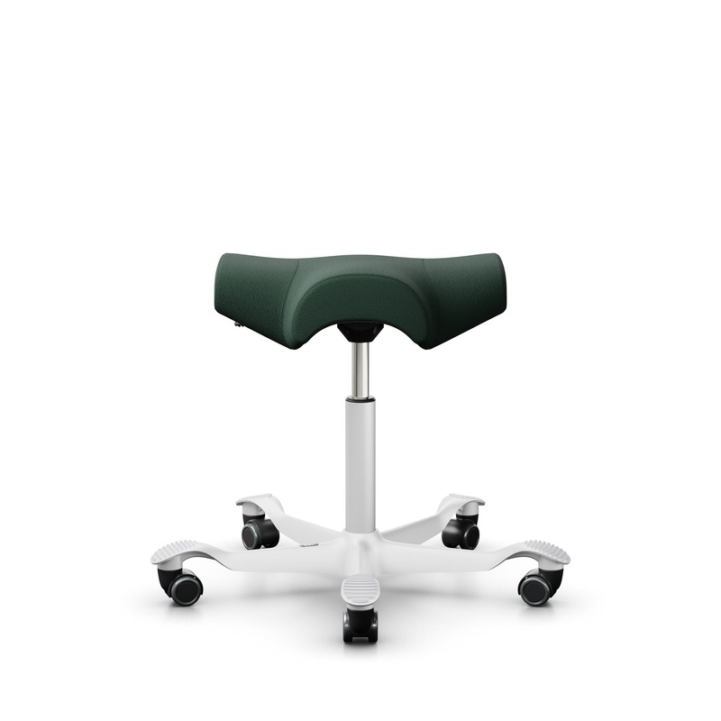 Image of Saddle stool HAG Capisco 8105 Dark green/White, New, Dynamic sitting - ideal for healthy sitting