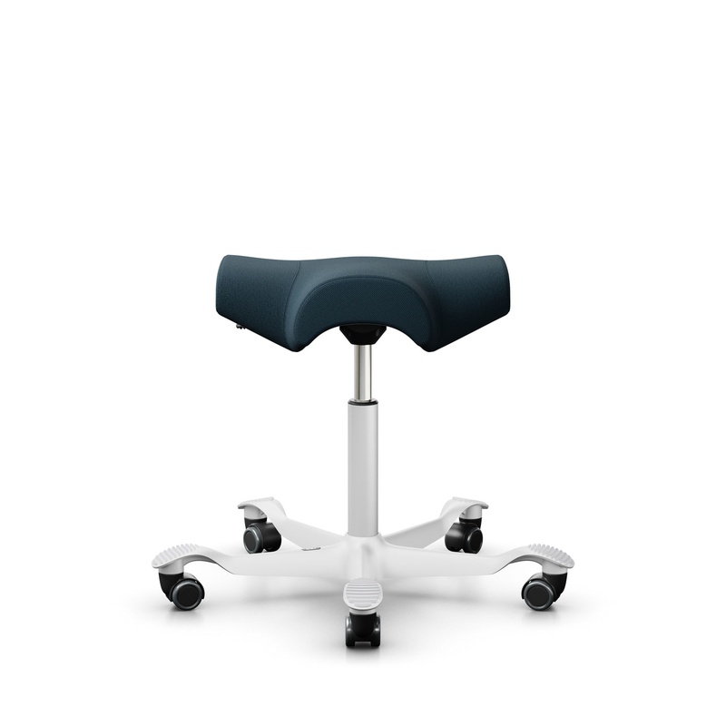 Image of Saddle stool HAG Capisco 8105 Blue/White, New, Dynamic sitting - ideal for healthy sitting