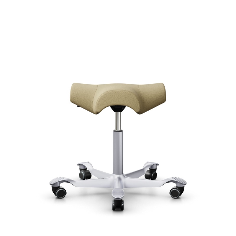Image of Saddle stool HAG Capisco 8105 Yellow/Silver gray, New, Dynamic sitting - ideal for healthy sitting