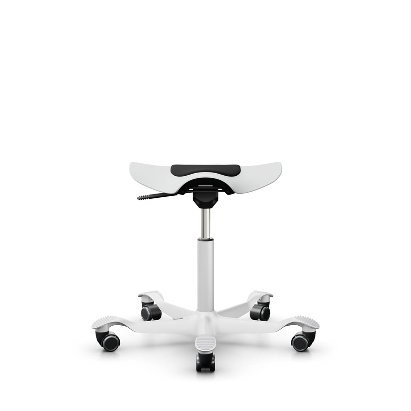 Saddle stool HAG Capisco Puls 8001 White/White, New, Dynamic sitting - ideal for healthy sitting