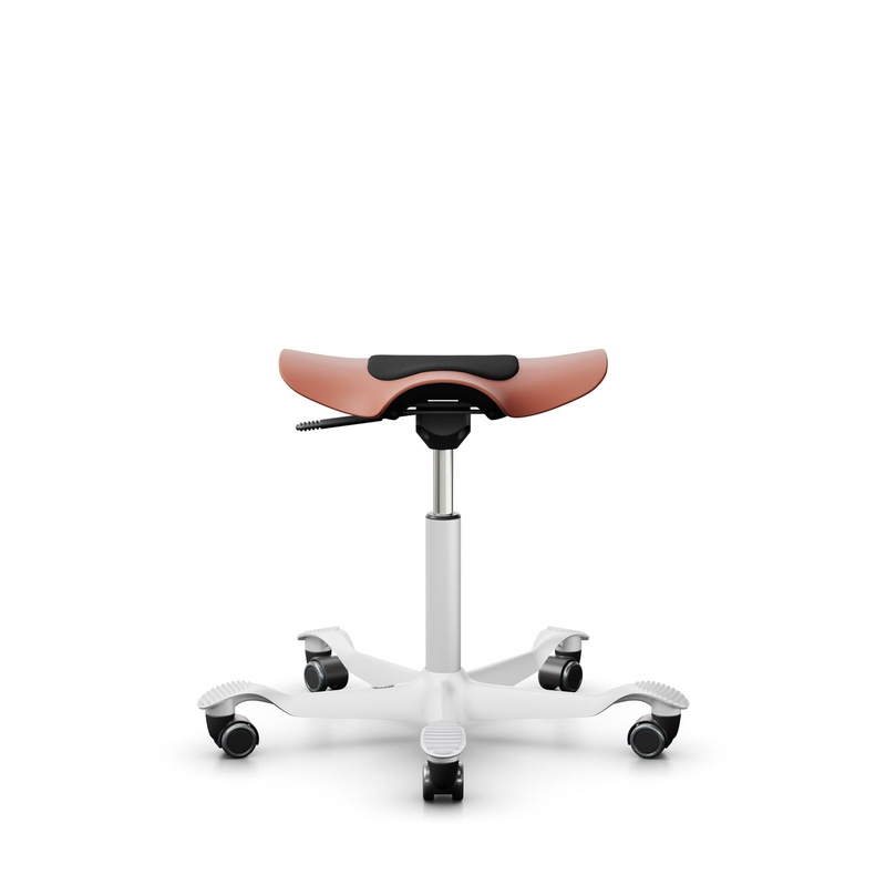 Image of Saddle stool HAG Capisco Puls 8001 Pink/White, New, Dynamic sitting - ideal for healthy sitting