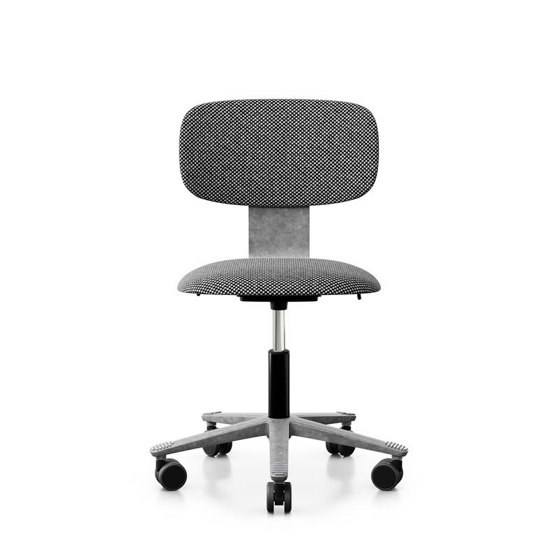 Image of HAG Tion 2160 task chair without armrests, Gray/Silver gray, New, Ergonomic chair - ideal for flexible working