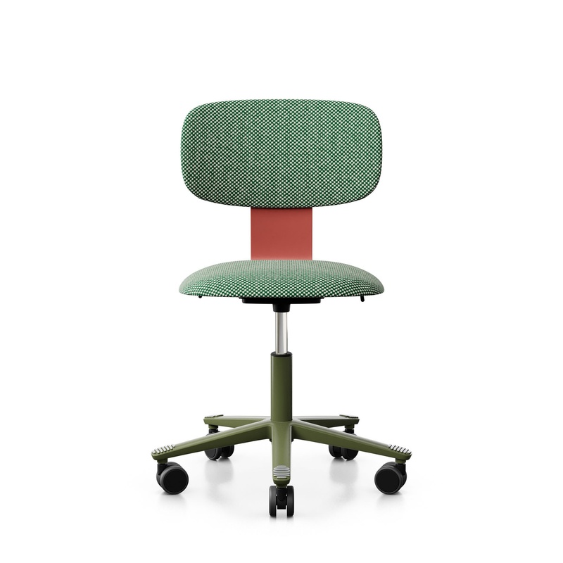 Image of HAG Tion 2160 task chair without armrests, Green/Green, New, Ergonomic chair - ideal for flexible working