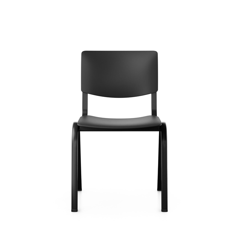 Image of Stackable chair HAG Celi 9100 Black/Black without armrests, New - Perfect for office and reception
