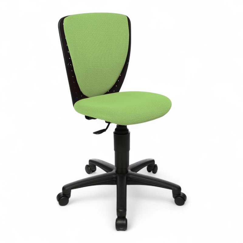 Sedia per bambini Topstar High S'cool senza braccioli, Verde chiaro/Nero, Nuovo, Sedia ergonomica - ideale per un lavoro flessibile