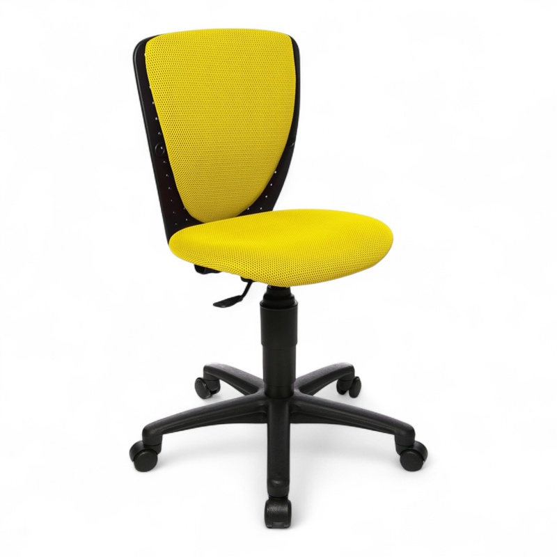 Image of Topstar High S'cool children's chair without armrests, Yellow/Black, New, Ergonomic chair - ideal for flexible working
