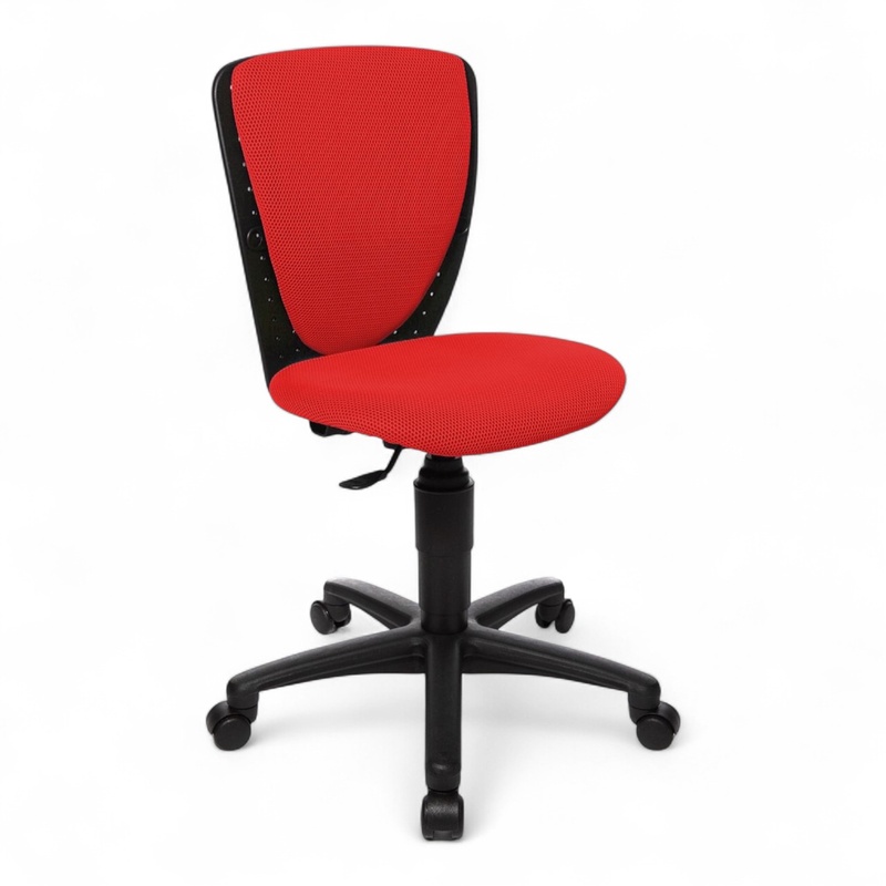 Image of Topstar High S'cool children's chair without armrests, Red/Black, New, Ergonomic chair - ideal for flexible working