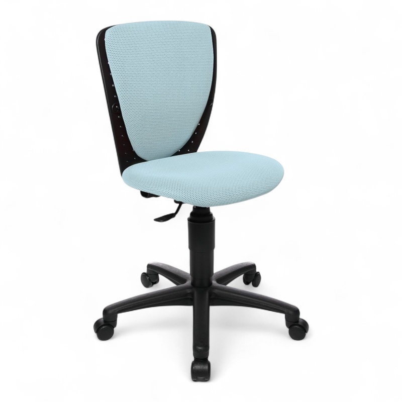 Image of Topstar High S'cool children's chair without armrests, Light blue/Black, New, Ergonomic chair - ideal for flexible working