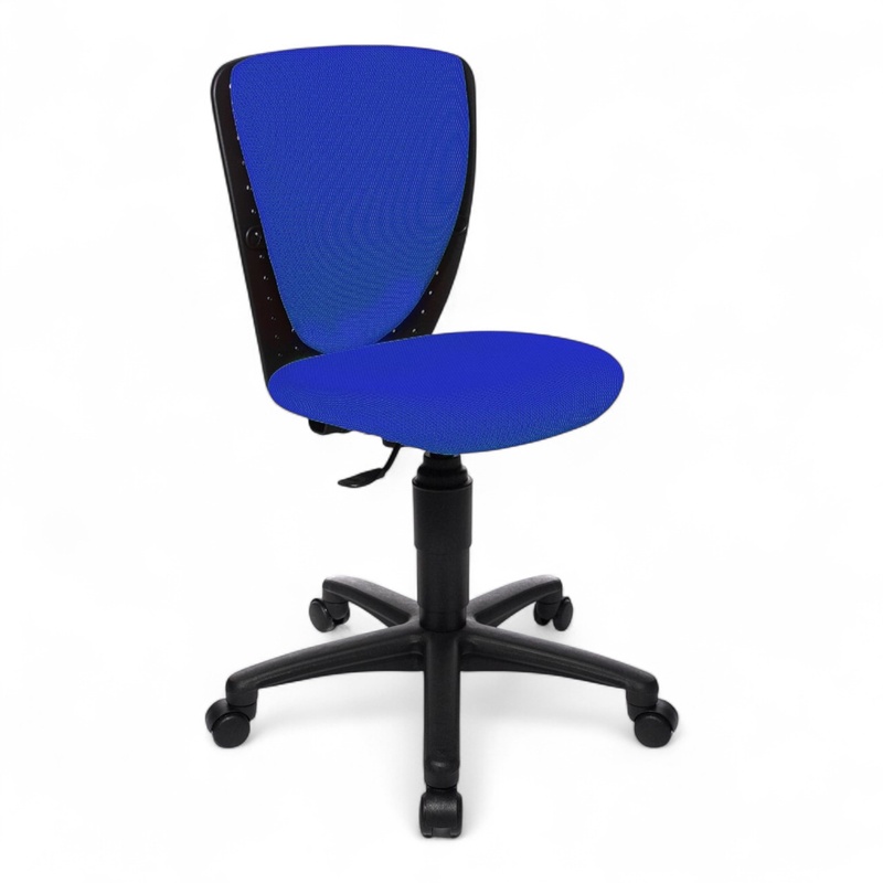Topstar High S'cool children's chair without armrests, Blue/Black, New, Ergonomic chair - ideal for flexible working