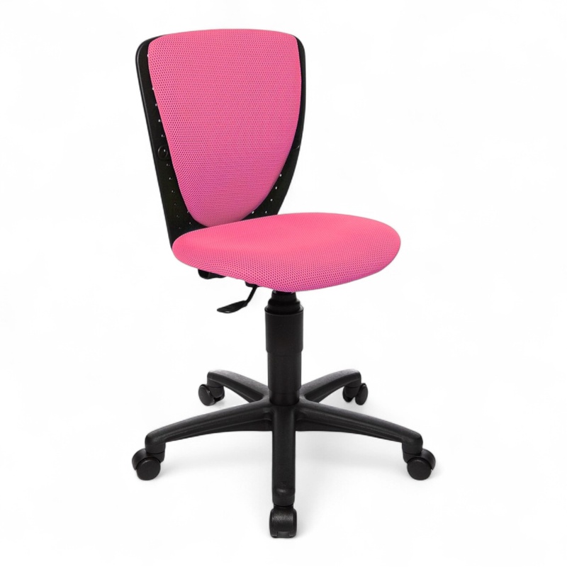 Image of Topstar High S'cool children's chair without armrests, Pink/Black, New, Ergonomic chair - ideal for flexible working
