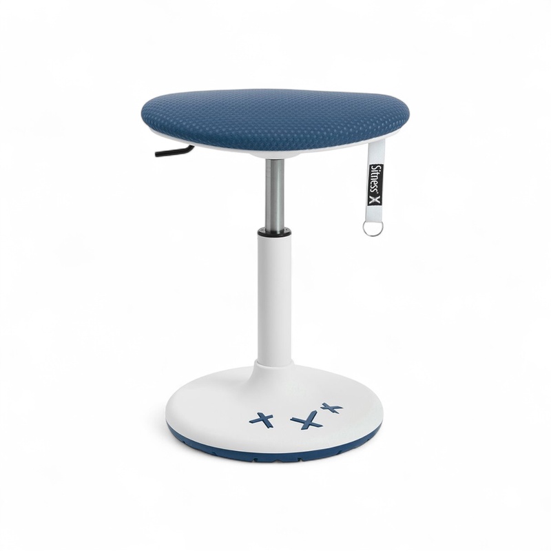 Image of Height-adjustable office stool Topstar Sitness X Stool 20 Blue/White, New, Dynamic sitting - ideal for healthy sitting
