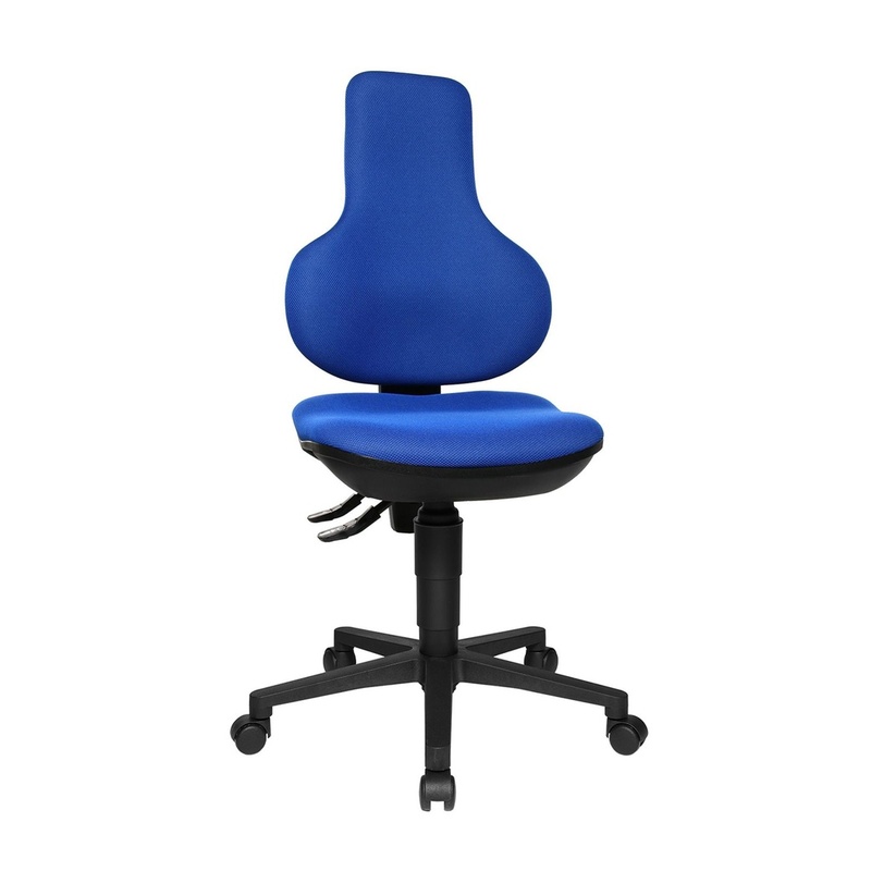 Image of Office chair Topstar Ergo Point SY without armrests, Blue/Black, Very good, Ergonomic chair - ideal for flexible working