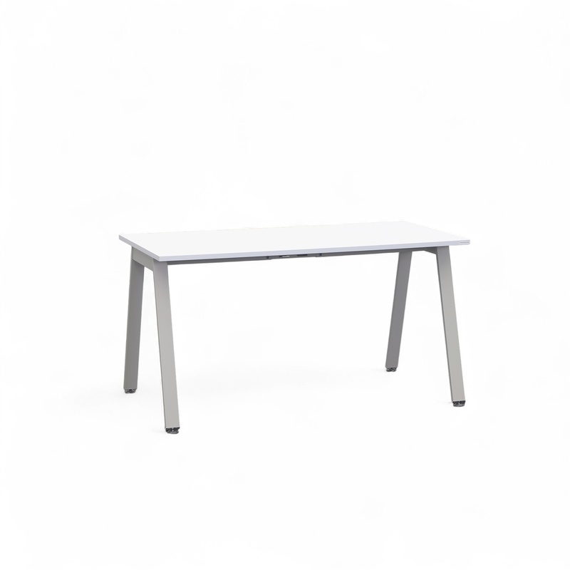 Tradingzone Sem office desk 140x70 cm, White/Silver gray, Rectangular, New, Table - High quality & durable