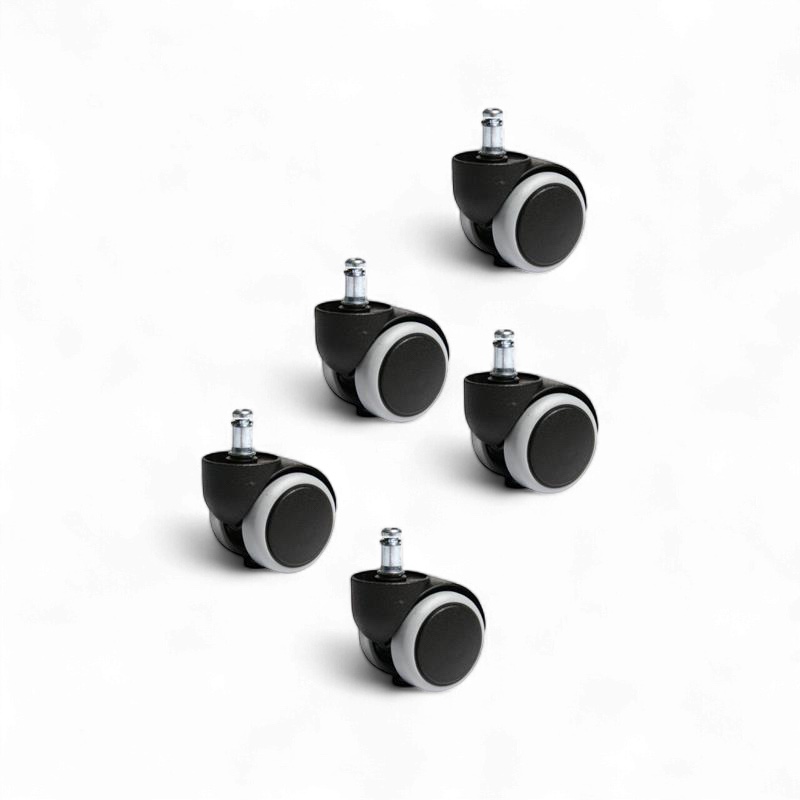 Image of Topstar hard floor castors (set of 5 castors) 6991 Black, New