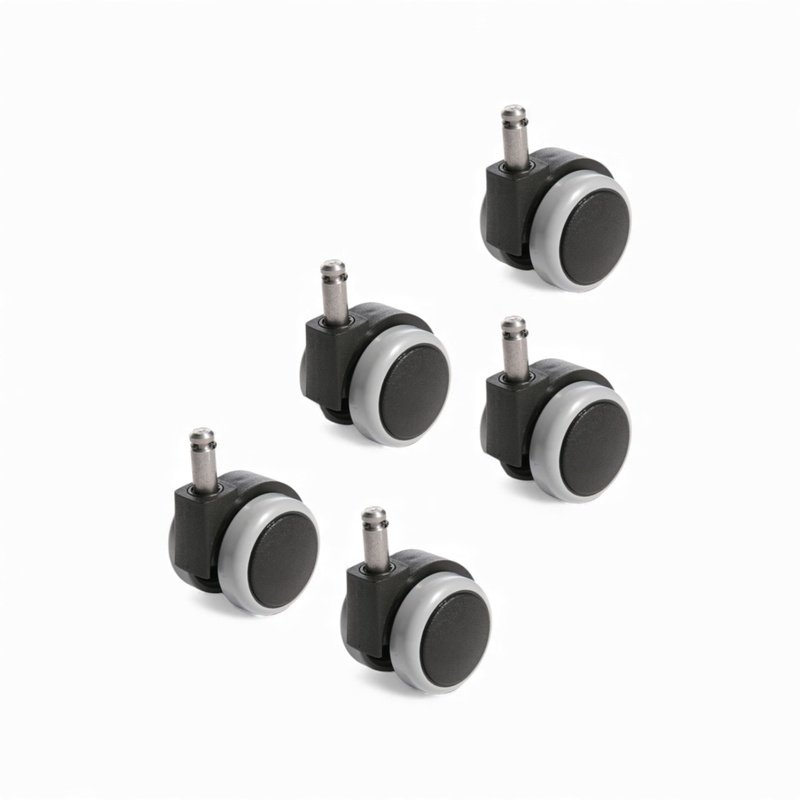 Image of Topstar hard floor castors (set of 5 castors) 6990-3 Black, New
