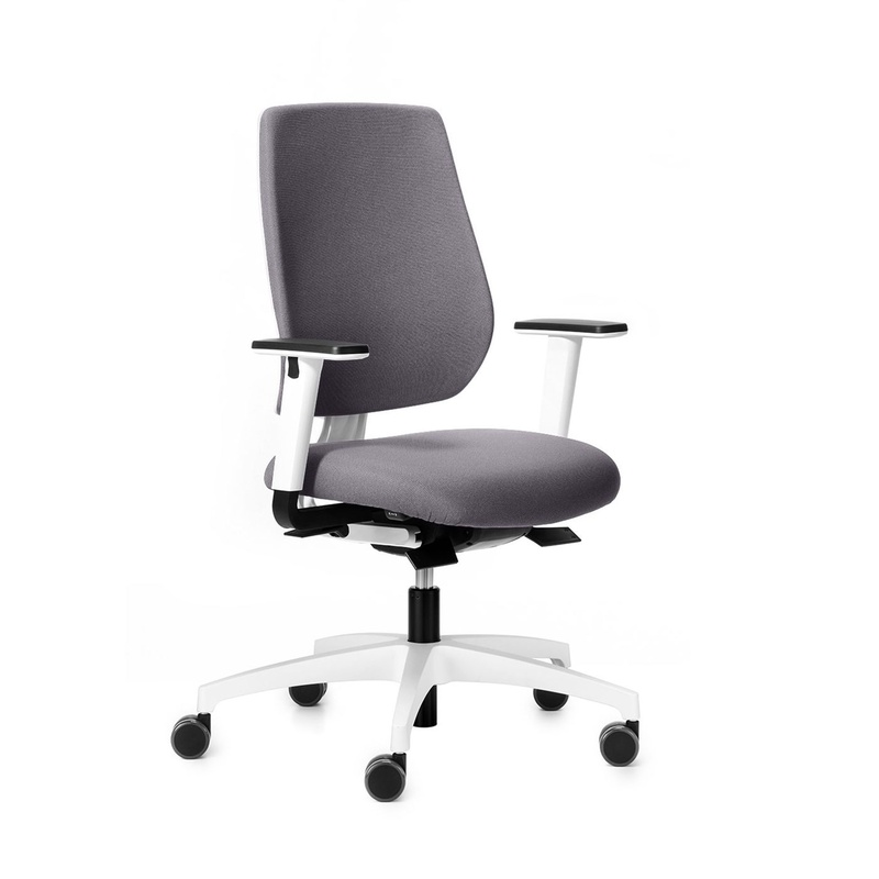 Image of Office swivel chair Dauphin speed-o with 2D armrests, Gray, New, Ergonomic chair - ideal for flexible working