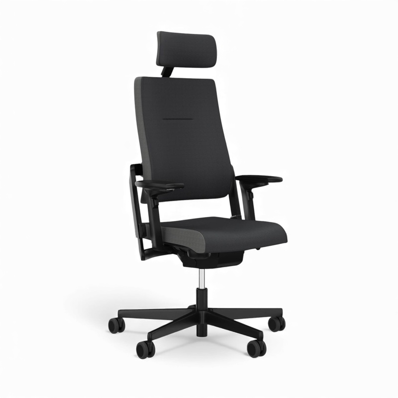 Image of Office chair Sitag SitagXilium with headrest & with 4D armrests Anthracite/Black, New, Ergonomic chair - ideal for flexible working