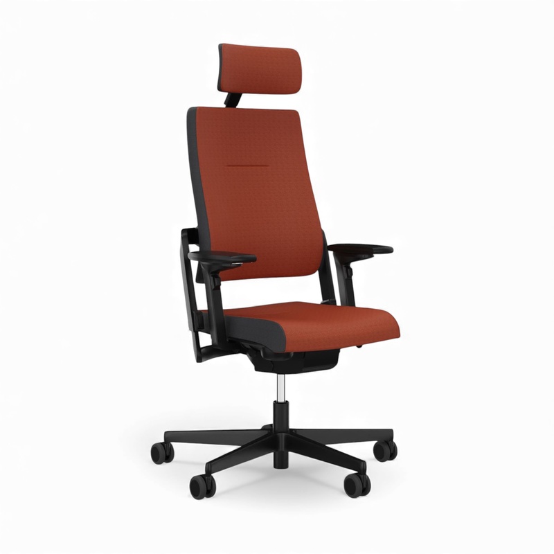 Image of Office chair Sitag SitagXilium with headrest & with 4D armrests Orange/Black, New, Ergonomic chair - ideal for flexible working