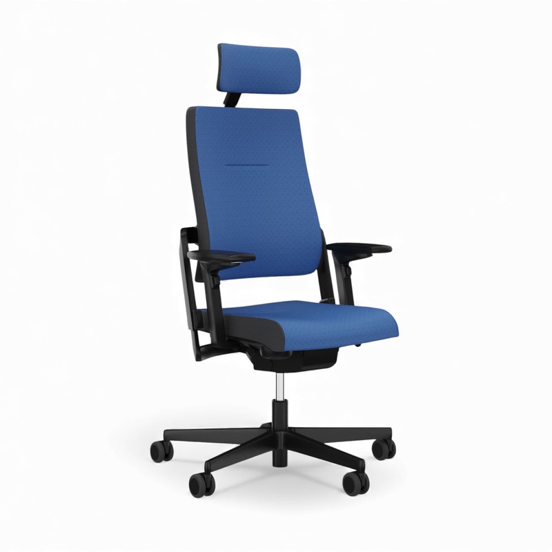 Image of Office chair Sitag SitagXilium with headrest & with 4D armrests Blue/Black, New, Ergonomic chair - ideal for flexible working