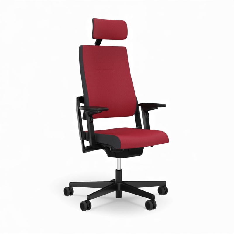 Image of Office chair Sitag SitagXilium with headrest & with 4D armrests Red/Black, New, Ergonomic chair - ideal for flexible working