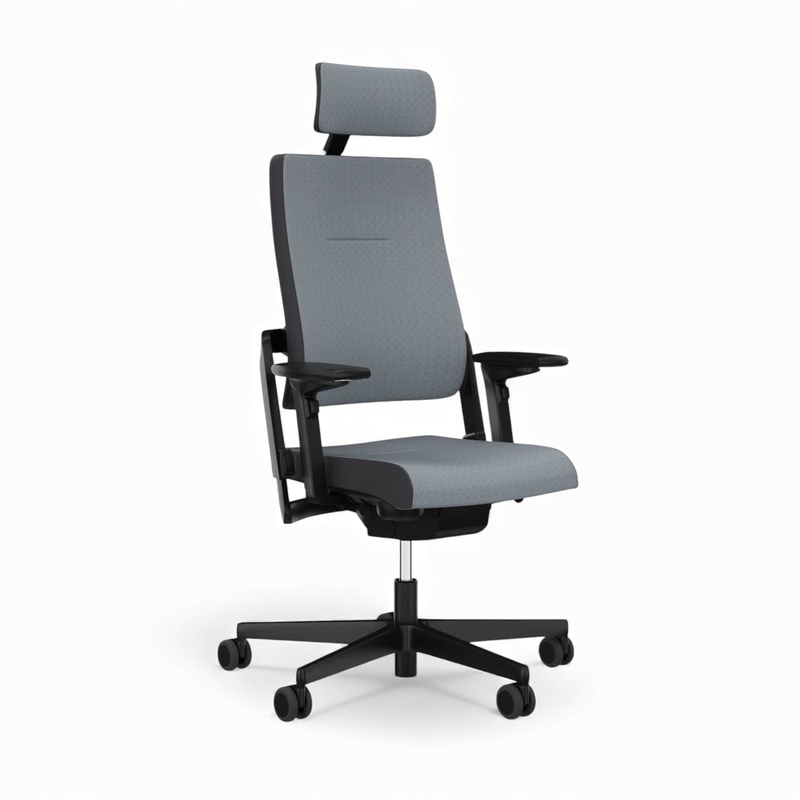 Image of Office chair Sitag SitagXilium with headrest & with 4D armrests Gray/Black, New, Ergonomic chair - ideal for flexible working