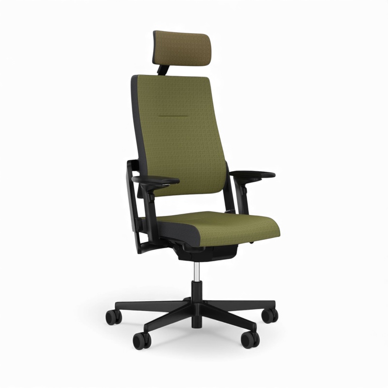 Image of Office chair Sitag SitagXilium with headrest & with 4D armrests Green/Black, New, Ergonomic chair - ideal for flexible working