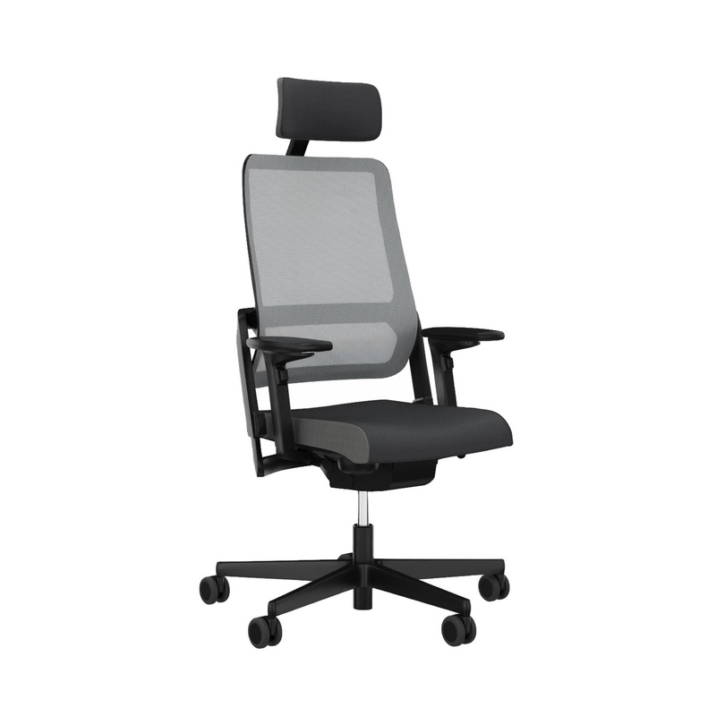 Image of Office chair Sitag SitagXilium Mesh with headrest & with 4D armrests Gray/Black, New, Ergonomic chair - ideal for flexible working