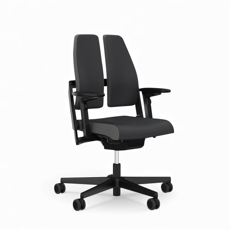 Image of Office chair SitagXilium DuoBack swissmade with 4D armrests, Anthracite, New, Ergonomic chair - ideal for flexible working