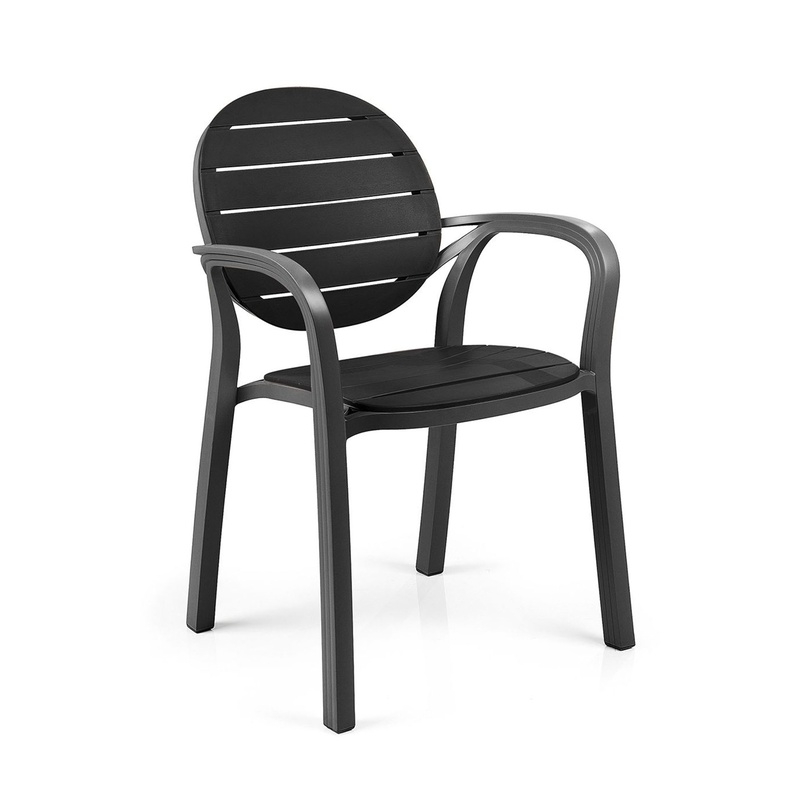 Image of Outdoor chair Nardi Palma, Black, New - Modern & weatherproof