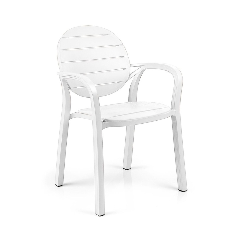 Image of Outdoor chair Nardi Palma, White, New - Modern & weatherproof