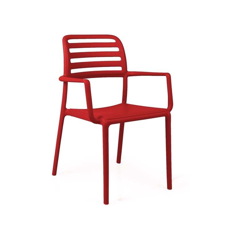 Image of Nardi Costa garden chair, Red, New - Modern & weatherproof