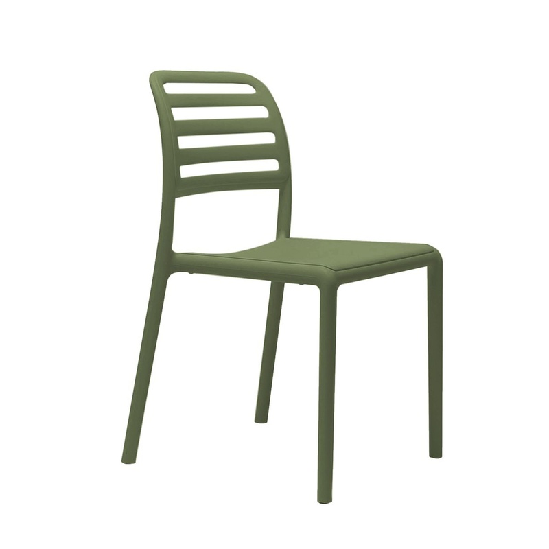 Image of Nardi Costa Bistrot garden chair, Green, New - Modern & weatherproof