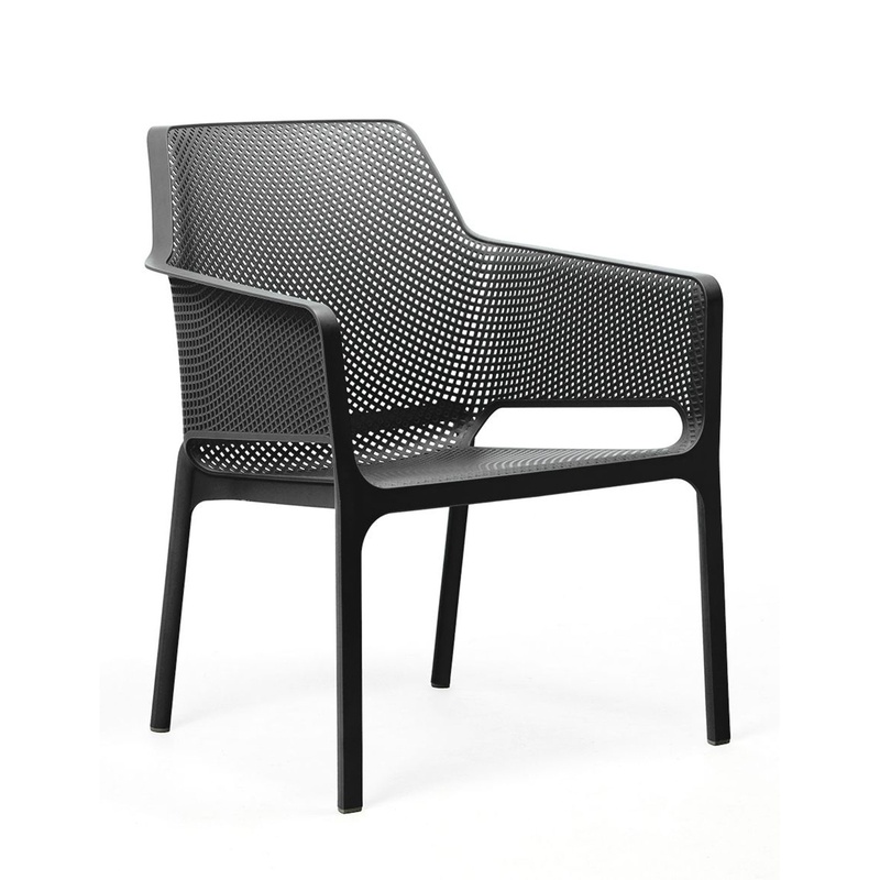 Image of Garden armchair Nardi Net Relax, Anthracite, New - Modern & weatherproof