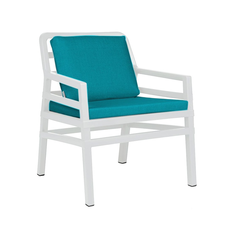 Image of Garden armchair Nardi Aria, Turquoise, New - Modern & weatherproof
