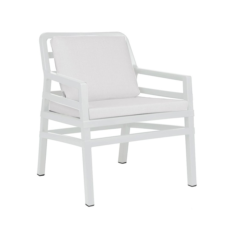 Image of Garden armchair Nardi Aria, White, New - Modern & weatherproof