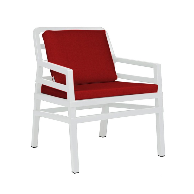 Image of Garden armchair Nardi Aria, Red, New - Modern & weatherproof